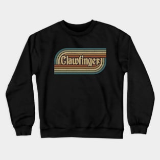 clawfinger vintage stripes Crewneck Sweatshirt